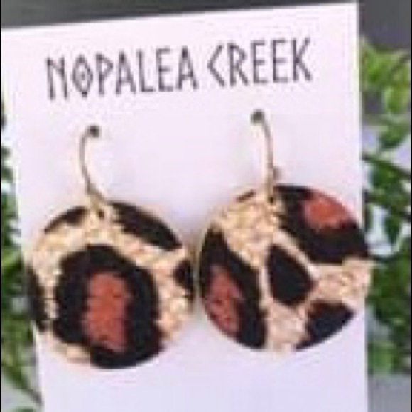 MARBLE PRINT 1” MINI GENUINE LEATHER EARRINGS - Picture 1 of 1